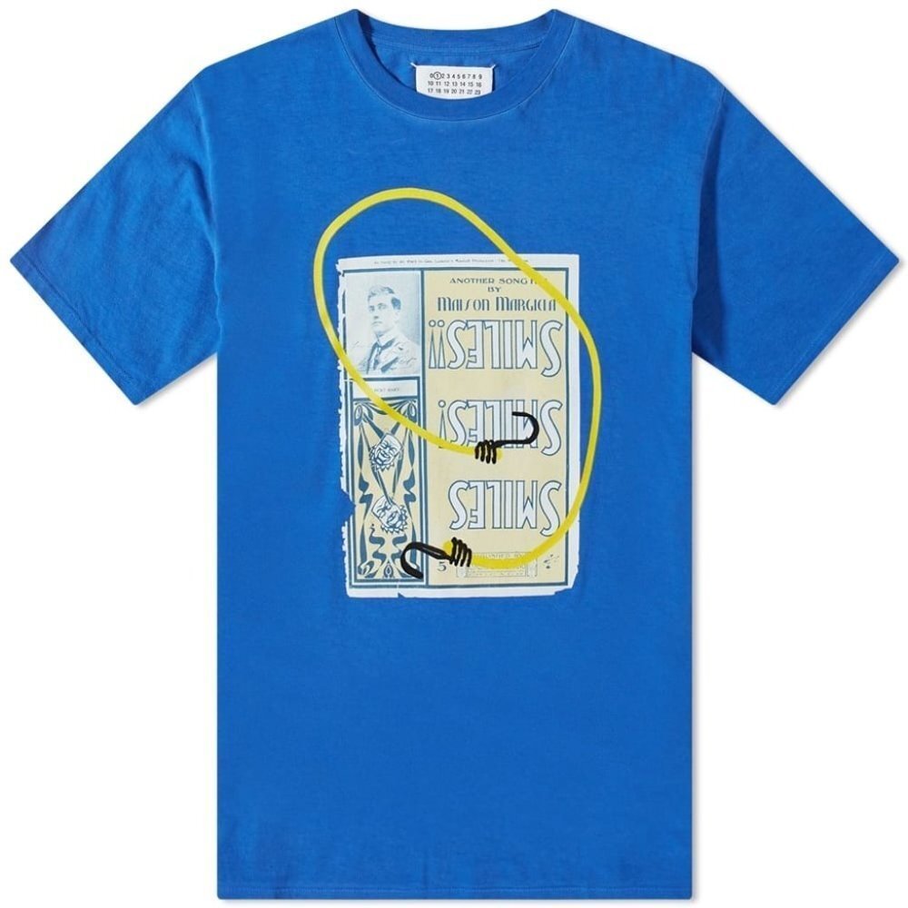 MM6 Mason Margiela Blue Graphic Women's Top